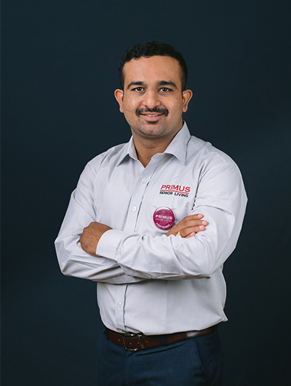 Primus senior living about Hemanth Kumar - operations manager