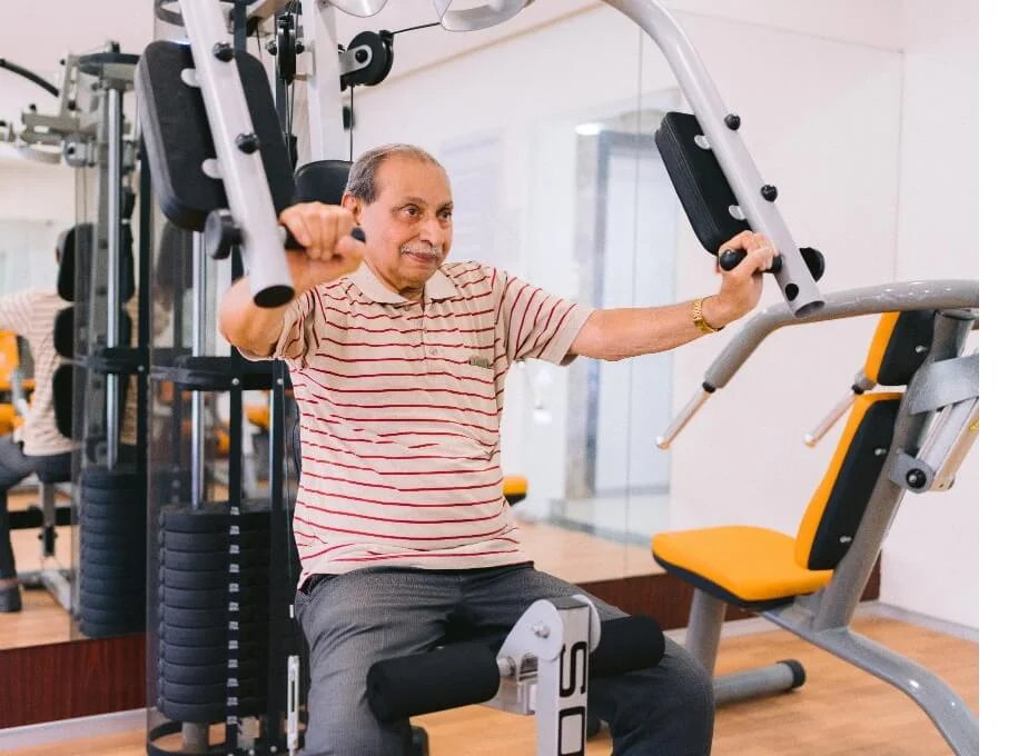 Well-equipped gym facility at Primus Life.