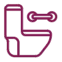 Grab bars in toilets for safety in Chennai residences.