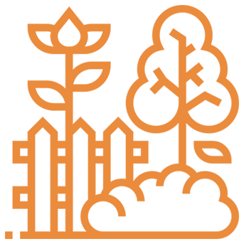 Community garden amenity icon at Primus Darpan community areas.