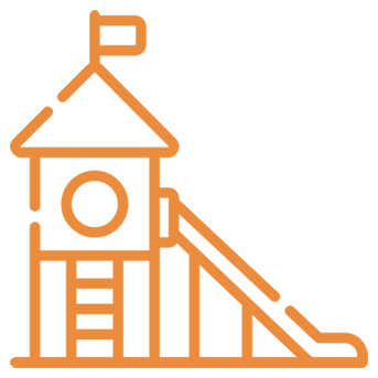 Kids' play lawn amenity icon at Primus Darpan community.