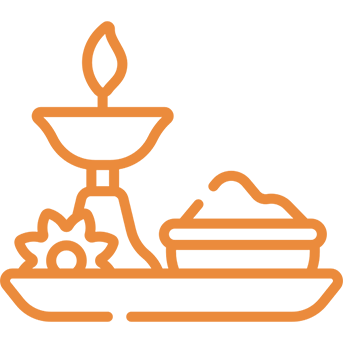 Pooja garden amenity icon at Primus Darpan community.