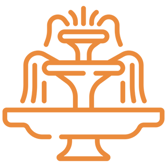 Water fountain amenity icon at Primus Darpan community.
