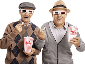 Image of senior residents enjoying activities.