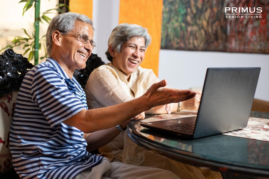 Blog banner on making seniors happy and healthy.